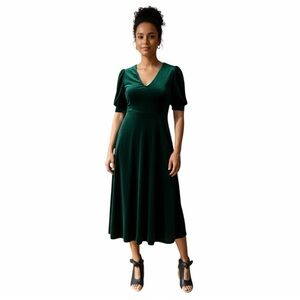 NWOB Good Choice Kimora Black Bow Block Heels - Size 7.5